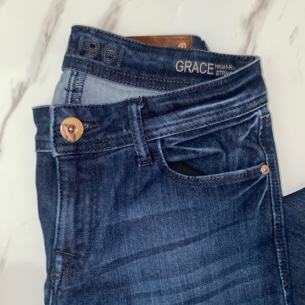 DL 1961 Grace High Rise Straight Jean Size 25